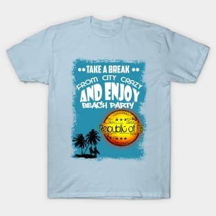 Republic Of Fiji Beach Day T-Shirt